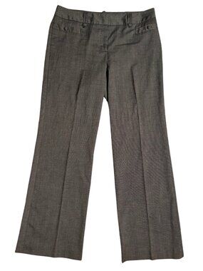 Worthington Womens Size 12 Charcoal Gray Textured Dress Pants Stretch Bootcut